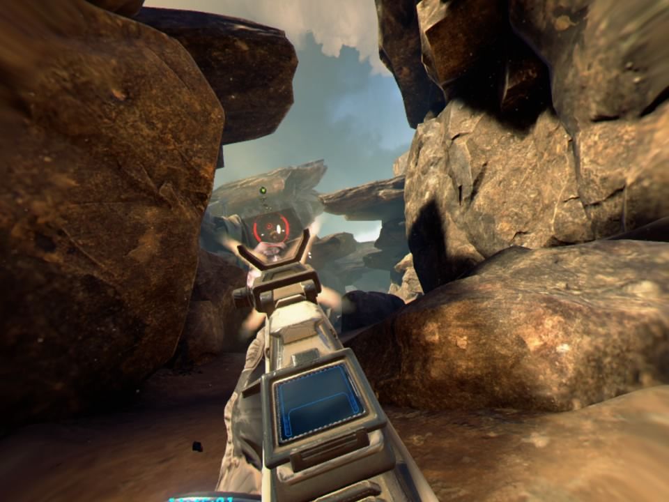 Farpoint (PlayStation 4) screenshot: These bugs will leap at your helmet and it's not a pleasant sight, so take them out before they get their chance