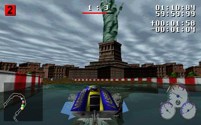 VR Sports Powerboat Racing (Windows) screenshot: New York