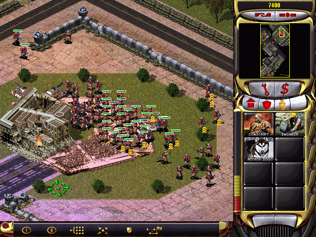 Command & Conquer: Red Alert 2 (Windows) screenshot: Last moment of the Pentagon