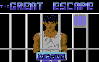 The Great Escape (Commodore 64) screenshot: Title screen