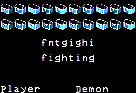 Magic Spells (Apple II) screenshot: Unscrambling Words