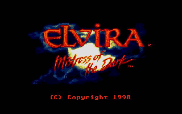 Elvira (DOS) screenshot: Title Screen 2