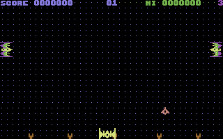 Quintic Warrior (Commodore 64) screenshot: Save the Space Dome