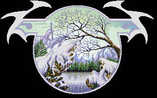 Elvira: The Arcade Game (DOS) screenshot: Introduction to frozen earth (MCGA/VGA)