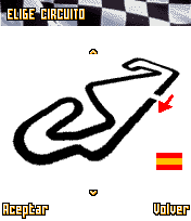 Fernando Alonso Racing (J2ME) screenshot: Track selection