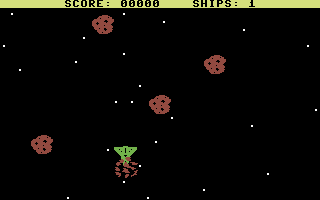 Cosmic Clash (Commodore 64) screenshot: You've been killed