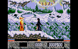 Elvira: The Arcade Game (DOS) screenshot: A game in progress (MCGA/VGA)