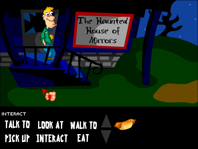 The Great Stroke-Off! (Windows) screenshot: The Haunted House of Mirrors