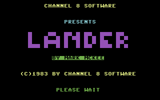 Lander (Commodore 64) screenshot: Loading Screen