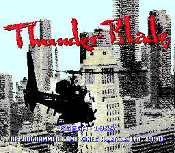 ThunderBlade (TurboGrafx-16) screenshot: Title