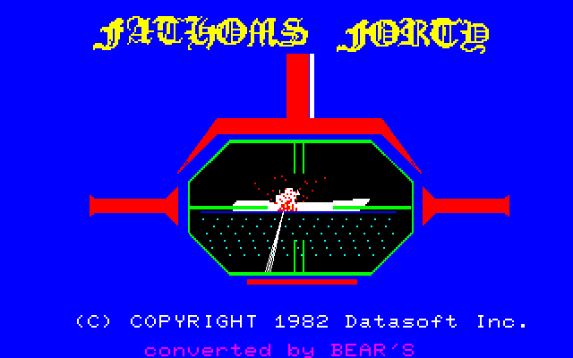 Fathom's 40 (PC-88) screenshot: Title screen