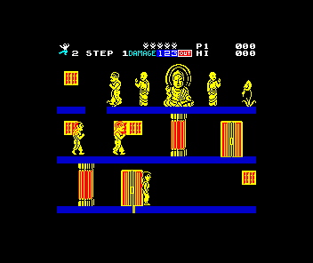 Shao Lin's Road (ZX Spectrum) screenshot: Starting position