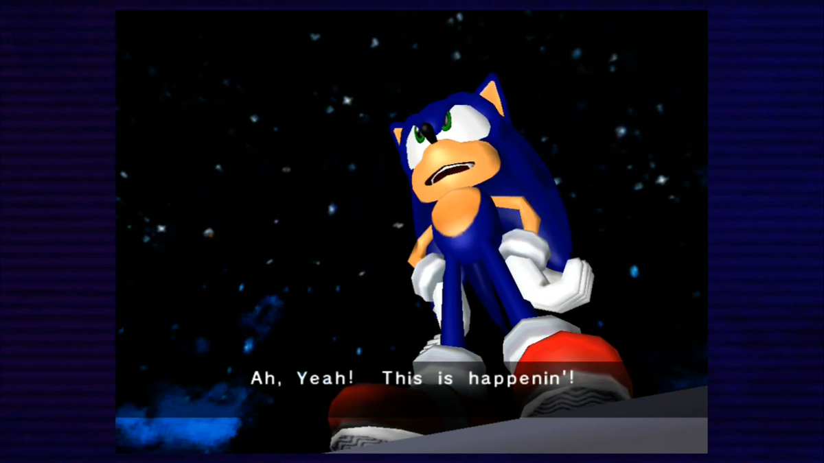 Sonic Adventure (Xbox 360) screenshot: Aw, Y E A H! This is happening...