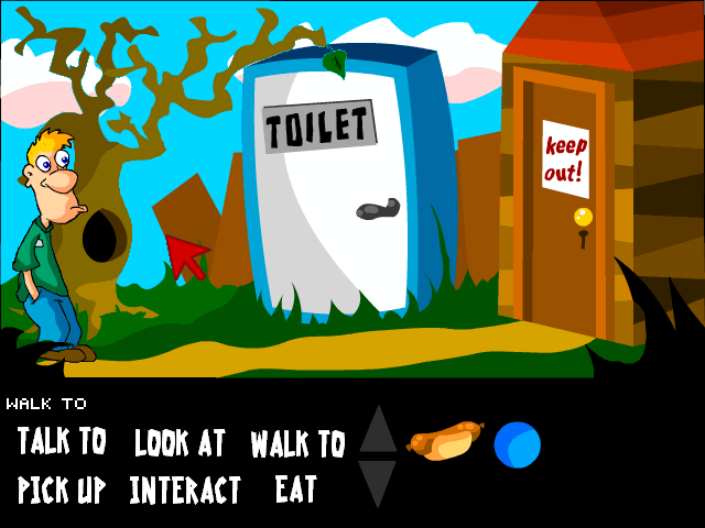 The Great Stroke-Off! (Windows) screenshot: Toilet