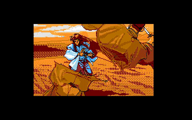 Zan: Yasha Enbukyoku (PC-88) screenshot: Intro
