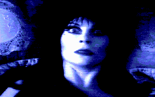 Elvira: The Arcade Game (DOS) screenshot: The introduction (MCGA/VGA)