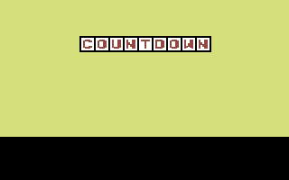 Countdown (Commodore 64) screenshot: Title Screen