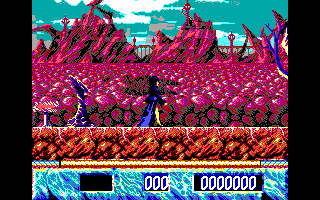 Elvira: The Arcade Game (DOS) screenshot: Beginning the fire world (EGA)