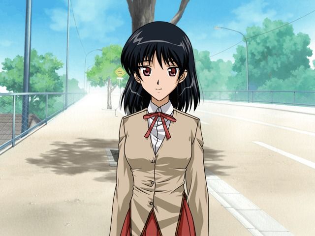 School Rumble: Nerujō wa Sodatsu. (PlayStation 2) screenshot: Yakumo, your sister, on her way to school