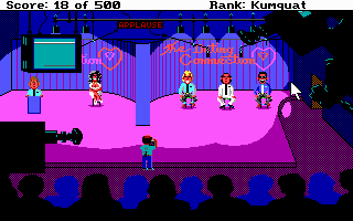 Leisure Suit Larry Goes Looking for Love (In Several Wrong Places) (DOS) screenshot: The Dating Game