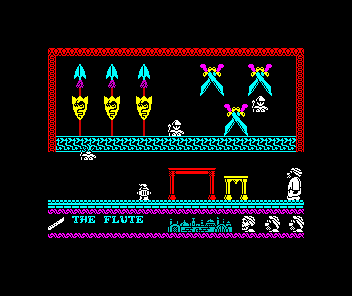 Sceptre of Bagdad (ZX Spectrum) screenshot: A typically Arabian setting