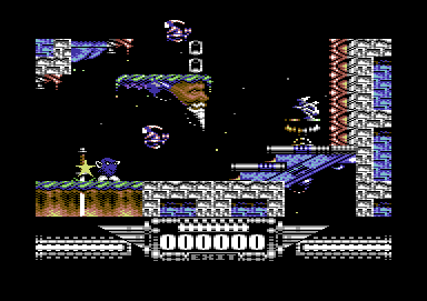 Demon Blue (Commodore 64) screenshot: The next screen you can get to