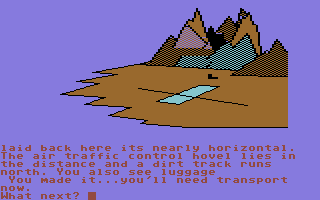 Cricket Crazy (Commodore 64) screenshot: Crashed but OK