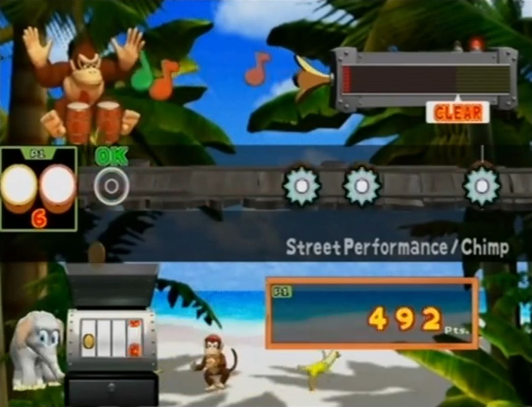 Donkey Konga (GameCube) screenshot: Gameplay