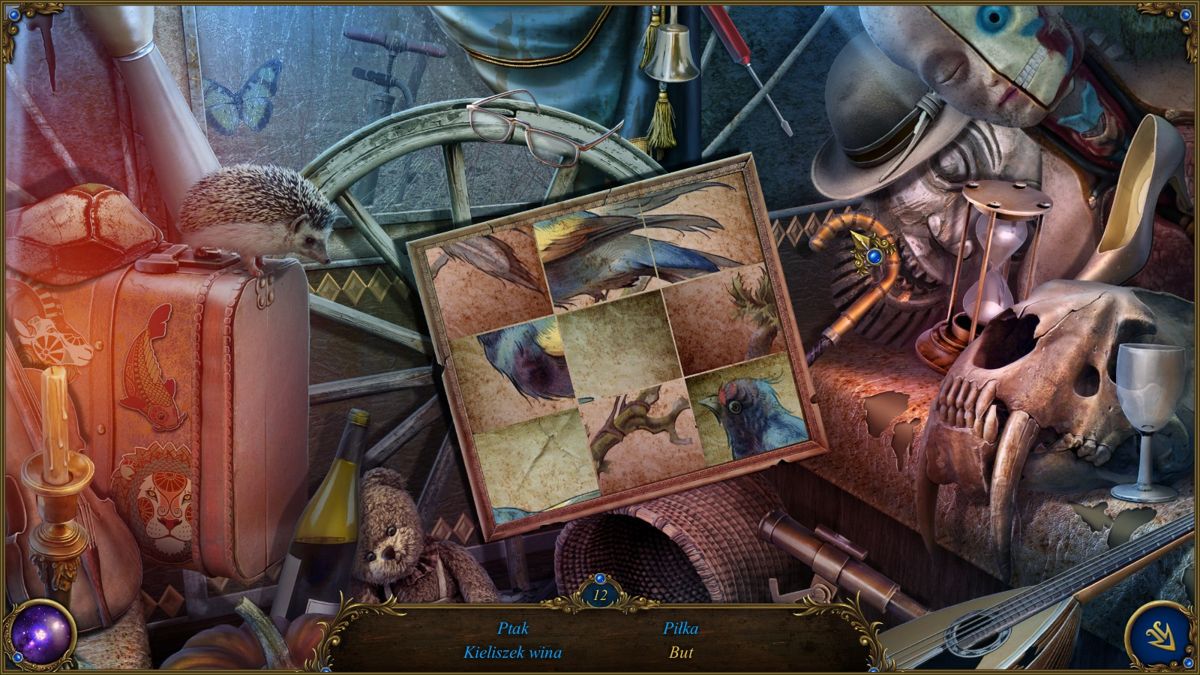 Frankenstein: Master of Death (Windows) screenshot: "Hidden objects" with literal puzzle