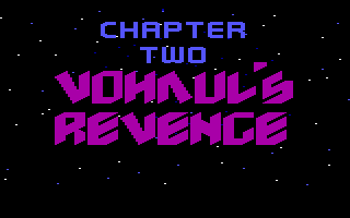 Space Quest II: Chapter II - Vohaul's Revenge (DOS) screenshot: Title Screen B