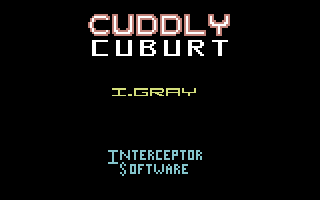 Cuddly Cuburt (Commodore 64) screenshot: Title Screen