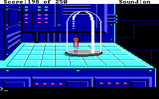 Space Quest II: Chapter II - Vohaul's Revenge (DOS) screenshot: Oh no! I've been shrunk!