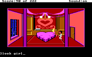 Leisure Suit Larry in the Land of the Lounge Lizards (DOS) screenshot: Uh-oh, Larry... are you going to get lucky finally?..