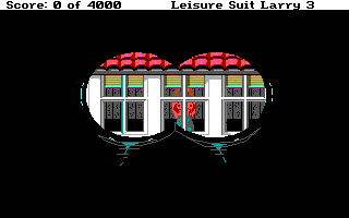 Leisure Suit Larry III: Passionate Patti in Pursuit of the Pulsating Pectorals (DOS) screenshot: ...and this early (yet optional!) scene demonstrates the highest rank!..
