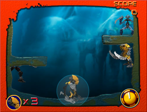 Sea Survival (Browser) screenshot: Starting level 1.