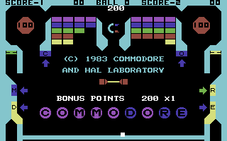 Pinball Spectacular (Commodore 64) screenshot: Title Screen