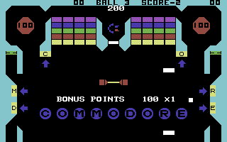 Pinball Spectacular (Commodore 64) screenshot: Lets play pinball