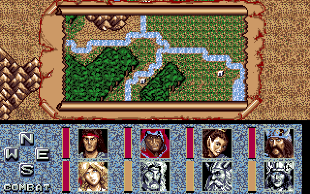 Dragons of Flame (PC-98) screenshot: Map