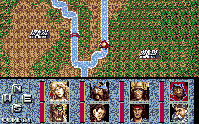 Dragons of Flame (PC-98) screenshot: Start of the game