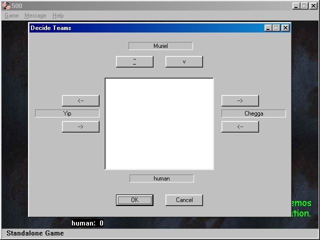Asy500 (Windows) screenshot: Starting an offline game.
