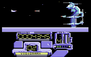 Pogotron (Commodore 64) screenshot: Fighting a Guardian