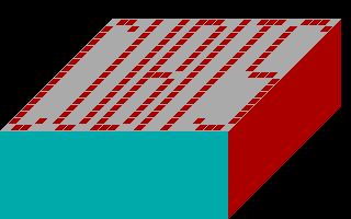 Cubits (DOS) screenshot: Title screen