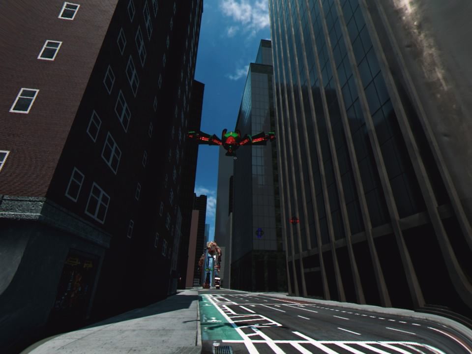Spider-Man: Far from Home - Virtual Reality Experience (PlayStation 4) screenshot: Hostile drones approaching