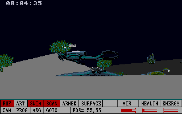 Return to Atlantis (Amiga) screenshot: A broken cable.