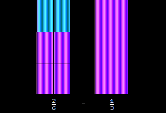 Screenshot Of Fraction Factory Apple II 1983 MobyGames   9689058 Fraction Factory Apple Ii Equivalent Fractions 