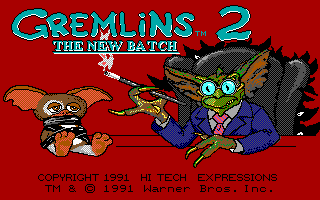 Gremlins 2: The New Batch (DOS) screenshot: Title