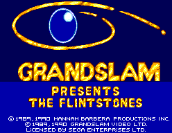 The Flintstones (SEGA Master System) screenshot: Grandslam Presents The Flintstones