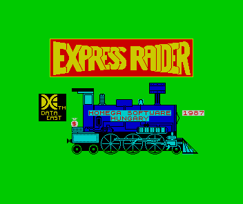 Express Raider (ZX Spectrum) screenshot: Loading screen