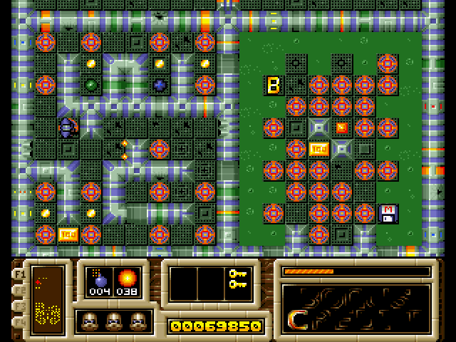 Mean Arenas (Amiga) screenshot: Teleports galore!