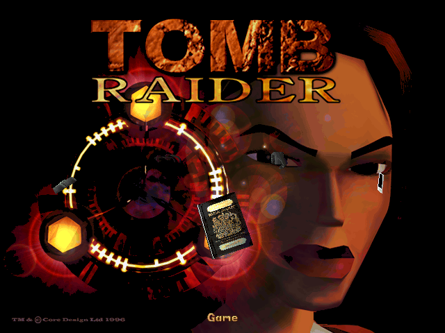 Tomb Raider (DOS) screenshot: Title screen